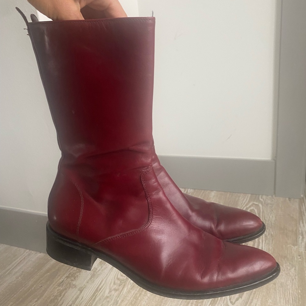Kenneth Cole Mid Calf Leather Boots